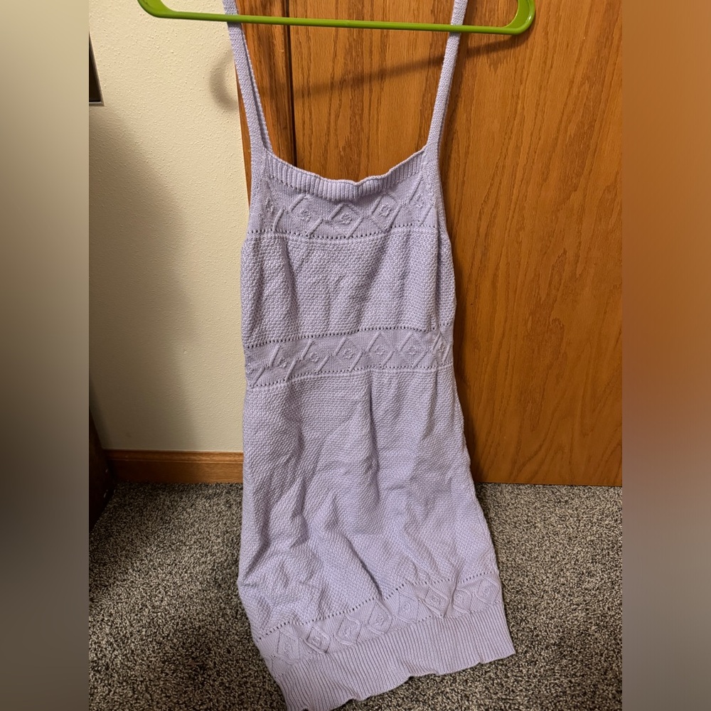 medium yellow the label purple knit tight dress- never worn